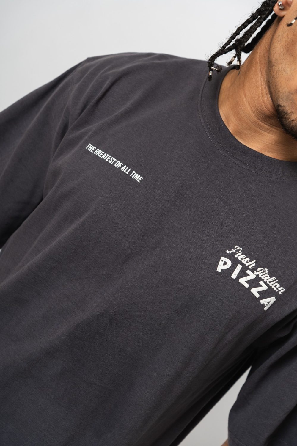 Remera Graphic Algodon Peinado Corte Over