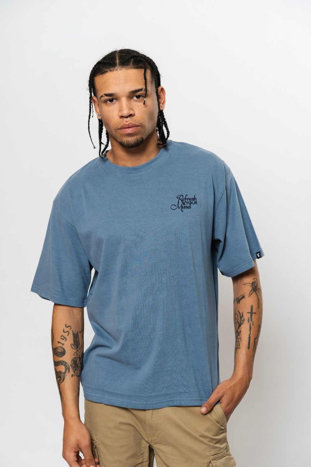 Remera Graphic Algodon Peinado Corte Over