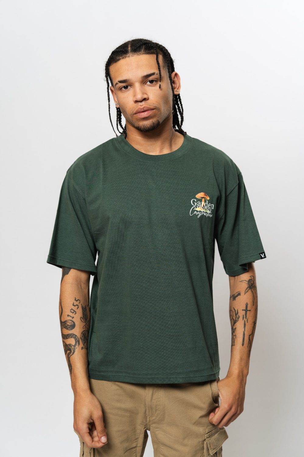 Remera Graphic Algodon Peinado Corte Over